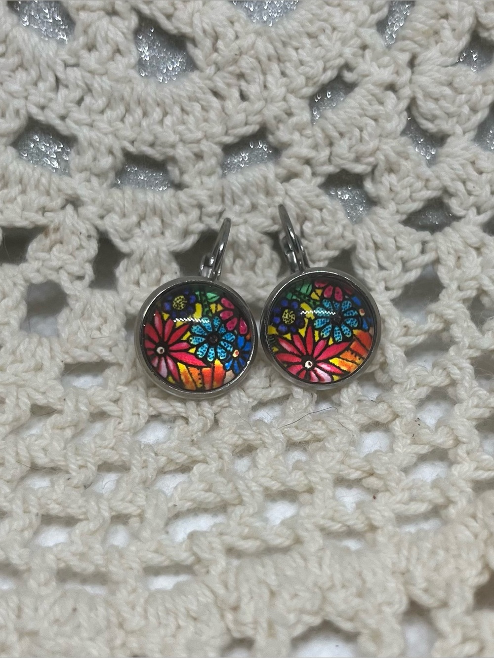 Handmade Cabochon Earrings